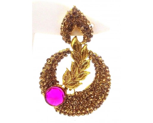 Gold Earring Jhumka Chand Bali Fashion Jewelry Boho Chic Drop Dangle Long E58